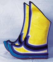 Yellow Embroidery Boots